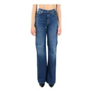 Wijde Pijp Amber Jeans Dondup , Blue , Dames