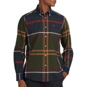 Groene Casual Getailleerde Overhemd Barbour , Multicolor , Heren