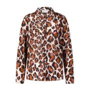 Blouse met Animal-Print, Elegant en veelzijdig Fabienne Chapot , Multi...