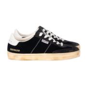 Zwarte Soul Star Leren Sneakers Golden Goose , Black , Dames