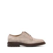 Platte Schoenen Grijs Suède Lage Hak Brunello Cucinelli , Gray , Heren