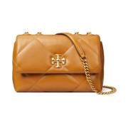 Gewatteerde Kameel Schoudertas Tory Burch , Brown , Dames