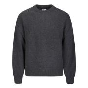 Oversized Merino Wool Crew Sweater Colorful Standard , Gray , Heren