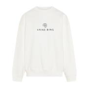 Jaci Sweatshirt Anine Bing , White , Dames