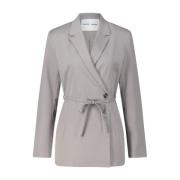 Asymmetrische Blazer met Enkele Knoop Samsøe Samsøe , Gray , Dames