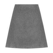 Korte Denim Rok Hemisphere , Gray , Dames