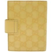 Pre-owned Leather home-office Gucci Vintage , Yellow , Dames