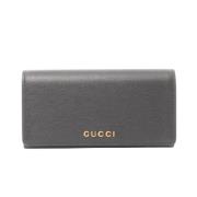 Pre-owned Leather wallets Gucci Vintage , Black , Dames