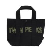 Zwarte Tote tas met print Undercover , Black , Dames