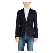 Blauwe Blazer Knoopsluiting Heren Antony Morato , Blue , Heren