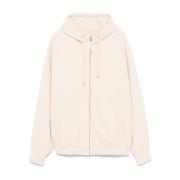 Geborduurd Logo Katoenen Jas Maison Margiela , Beige , Heren