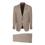 Beige Pak voor Mannen Lardini , Beige , Heren