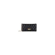 Geëmbosseerde Ketting Crossbody Tas Elisabetta Franchi , Black , Dames