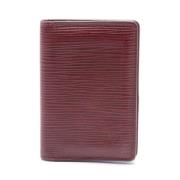 Pre-owned Leather wallets Louis Vuitton Vintage , Red , Dames