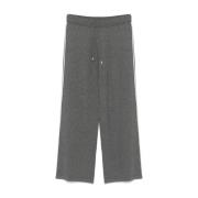 Gebreide Rechte Broek Antraciet Grijs Liu Jo , Gray , Dames