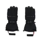 Zwarte Gore-Tex handschoenen met Nappa-inzetstukken Moncler , Black , ...