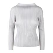 Geplooide lange mouwen top Issey Miyake , Gray , Dames