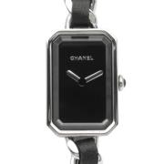 Pre-owned Stainless Steel watches Chanel Vintage , Black , Dames