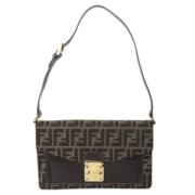 Pre-owned Canvas fendi-bags Fendi Vintage , Brown , Dames