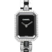 Pre-owned Stainless Steel watches Chanel Vintage , Black , Dames