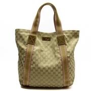 Pre-owned Canvas gucci-bags Gucci Vintage , Beige , Dames