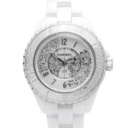 Pre-owned Metal watches Chanel Vintage , White , Dames