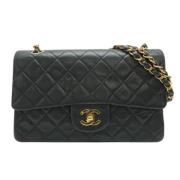 Pre-owned Leather chanel-bags Chanel Vintage , Black , Dames