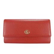 Pre-owned Leather wallets Gucci Vintage , Red , Dames