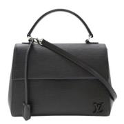 Pre-owned Leather handbags Louis Vuitton Vintage , Black , Dames