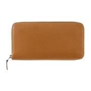 Pre-owned Leather wallets Hermès Vintage , Brown , Dames