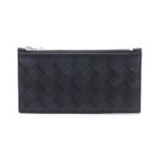 Pre-owned Leather wallets Bottega Veneta Vintage , Black , Dames