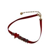 Pre-owned Fabric dior-jewelry Dior Vintage , Red , Dames