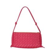 Pre-owned Leather shoulder-bags Bottega Veneta Vintage , Pink , Dames