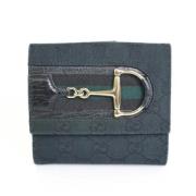 Pre-owned Canvas wallets Gucci Vintage , Blue , Dames