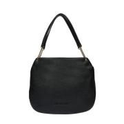 Zwarte schoudertas met gouden details Love Moschino , Black , Dames