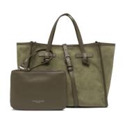 Miss Marcella Suede Tote Bag Gianni Chiarini , Green , Dames