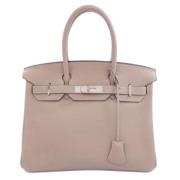 Pre-owned Leather handbags Hermès Vintage , Pink , Dames