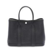 Pre-owned Leather handbags Hermès Vintage , Black , Dames