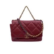 Pre-owned Leather chanel-bags Chanel Vintage , Red , Dames