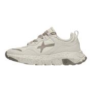 Suede and technical fabric sneakers Next-M. W6Yz , White , Heren