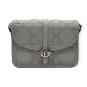 Pre-owned Leather dior-bags Dior Vintage , Gray , Dames