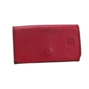 Pre-owned Leather wallets Loewe Pre-owned , Red , Dames