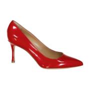 Leren pumps met lak effect Sergio Rossi , Red , Dames