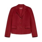 Stijlvolle Wollen Jas Max Mara Studio , Red , Dames