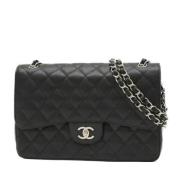 Pre-owned Leather chanel-bags Chanel Vintage , Black , Dames