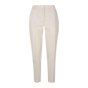 Slimme Wollen Broek New York Stijl Eleventy , Beige , Dames