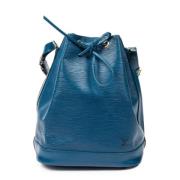 Pre-owned Leather shoulder-bags Louis Vuitton Vintage , Blue , Dames