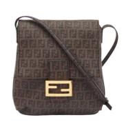 Pre-owned Canvas fendi-bags Fendi Vintage , Brown , Dames