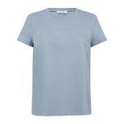 Embossedcc Logo Tee Top Co'Couture , Blue , Dames