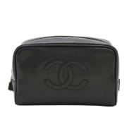 Pre-owned Leather chanel-bags Chanel Vintage , Black , Dames